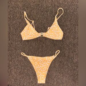ZAFUL yellow and white flower bikini 💛